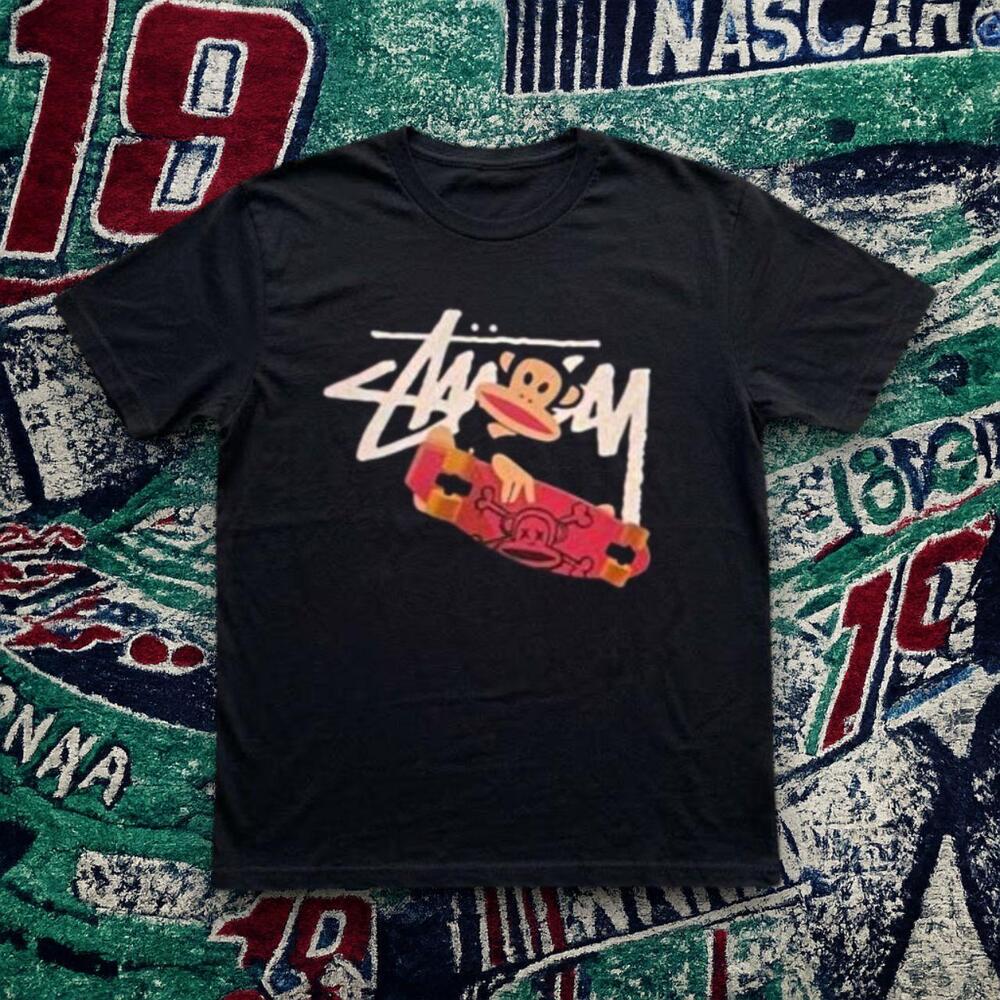 Stussy Julius Skateboard Graphic Tee Black Unisex